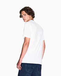 Armani Exchange - Regular fit T-shirt with logo print on the chest, Man, White, Size: