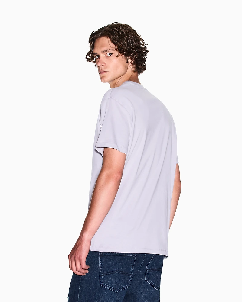 Regular fit T-shirt with logo print on the chest