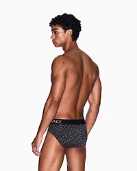 Briefs stretch fabric with allover logo