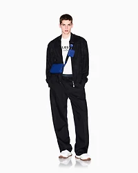 Lyocell bomber jacket with zip