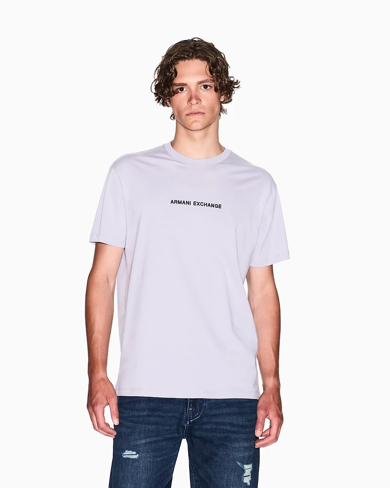 Regular fit T-shirt with logo print on the chest