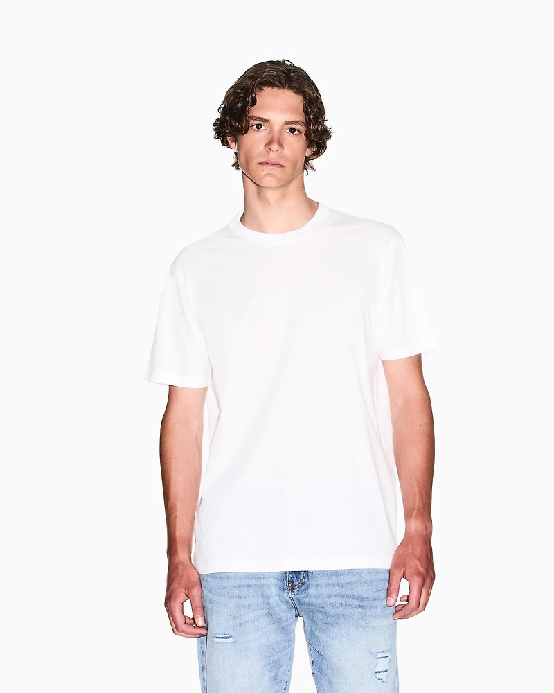 Regular fit mercerised cotton T-shirt