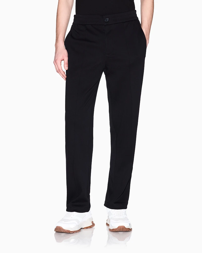 Cotton interlock trousers