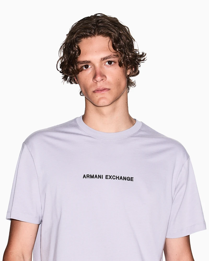 Regular fit T-shirt with logo print on the chest