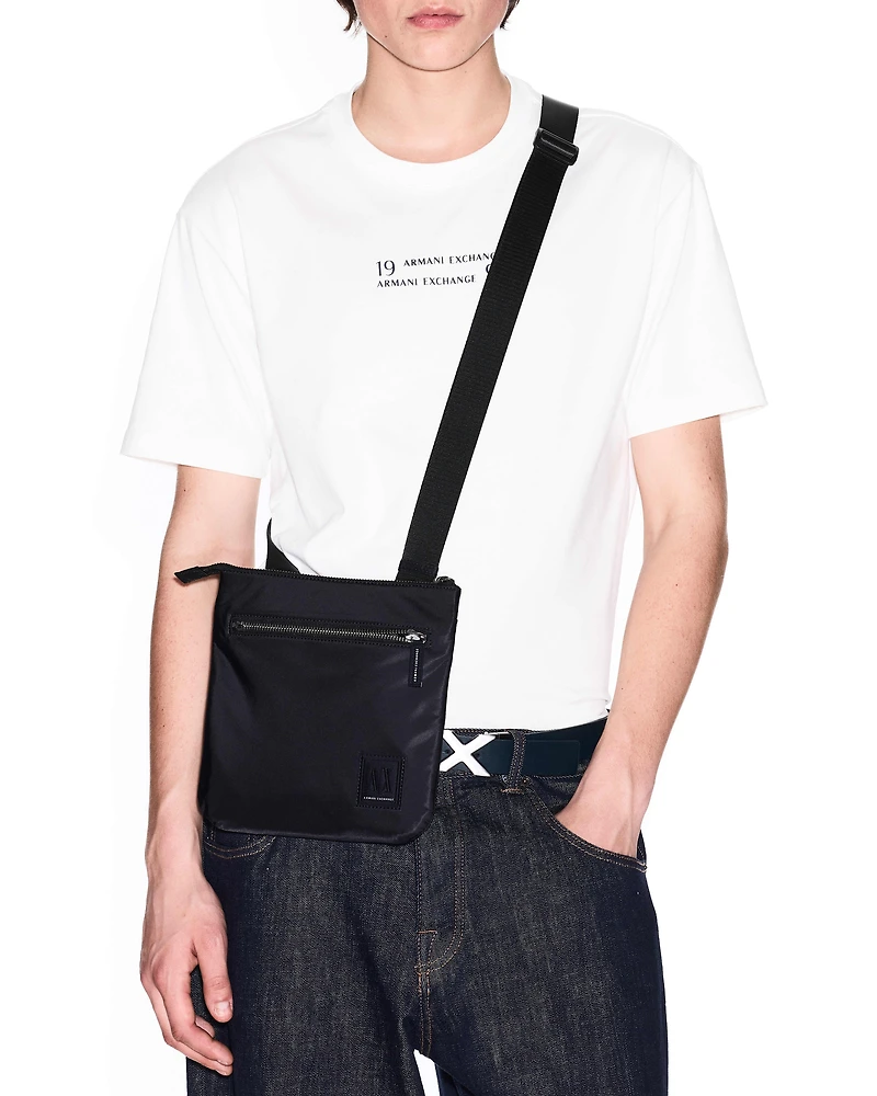 Armani Exchange - Crossbody Bags, Man, Black, Size: TU