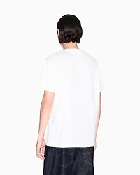 Armani Exchange - Regular fit T-shirt with logo lettering, Man, White, Size: