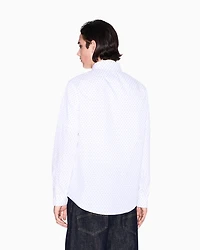 Regular fit cotton jacquard shirt
