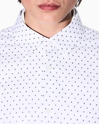 Regular fit cotton jacquard shirt