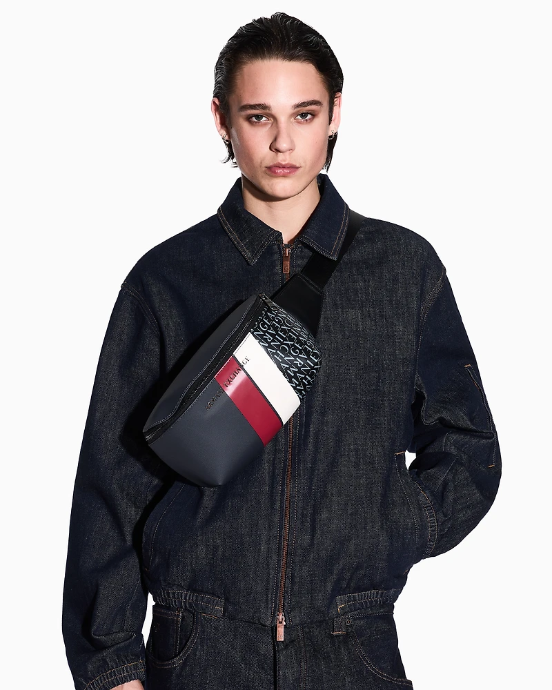 Monogram and Stripes Bum Bag