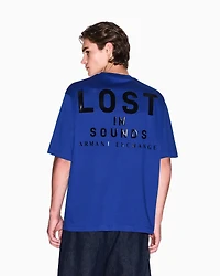 Armani Exchange - Basic loose fit t-shirt, Man, Blue, Size: