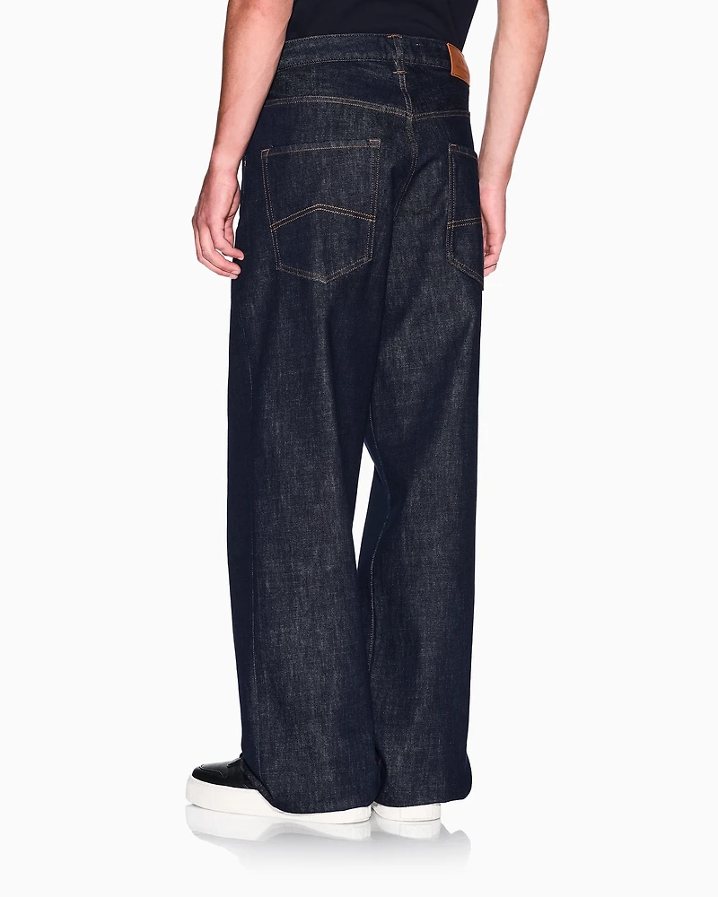 J83 baggy fit jeans cotton blend denim