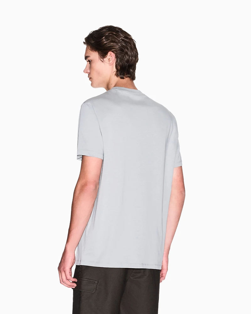 Armani Exchange - Regular Fit T-Shirts, Man, Grey, Size: