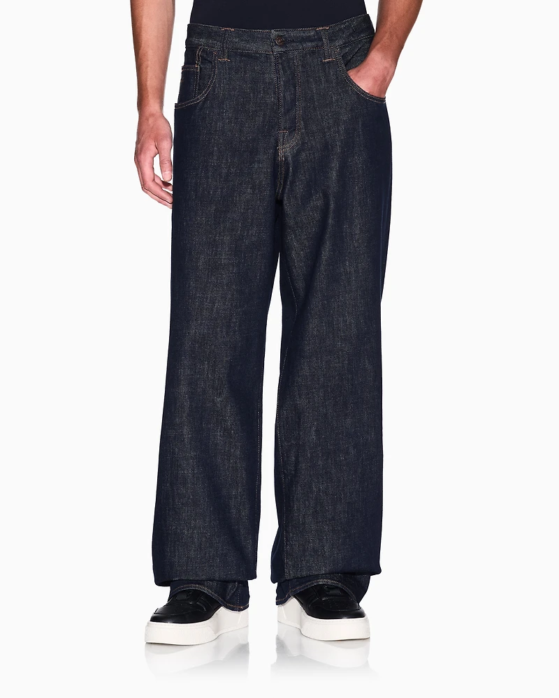 J83 baggy fit jeans cotton blend denim