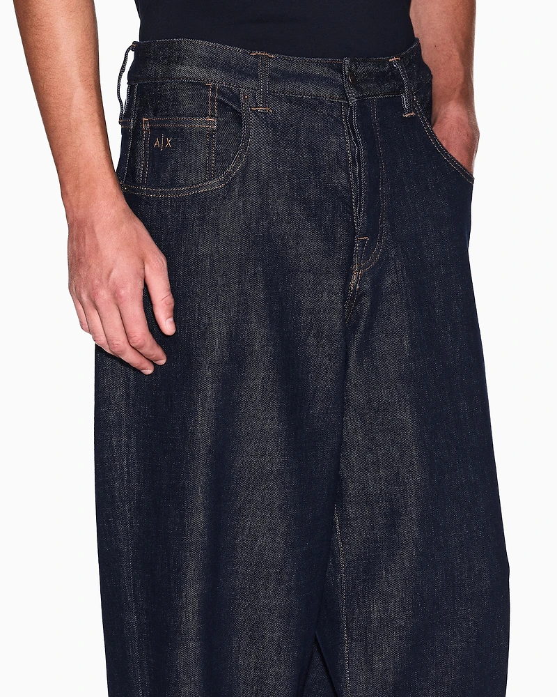 J83 baggy fit jeans cotton blend denim