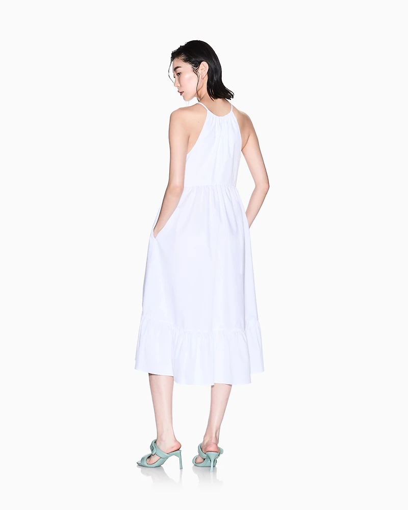 ASV Cotton Ruffle Midi Dress