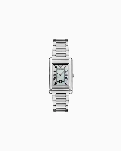 Emporio Armani -  Two-Hand Date Stainless Steel Watch, Man, Multicoloured, Size: TU