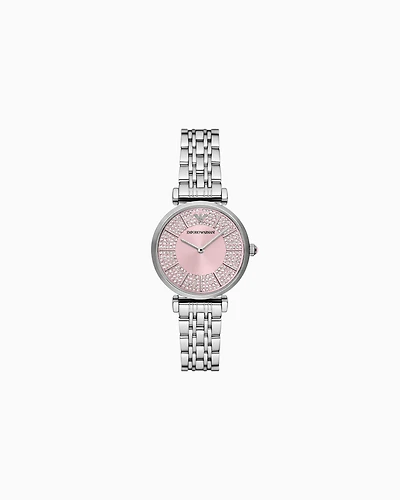 Emporio Armani -  Two-Hand Stainless Steel Watch, Woman, Multicoloured, Size: TU