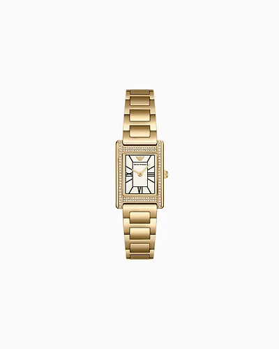 Emporio Armani -  Two-Hand Gold-Tone Stainless Steel Watch, Woman, Multicoloured, Size: TU