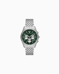 Emporio Armani - Chronograph Stainless Steel Watch, Man, Multicoloured, Size: TU