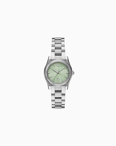 Emporio Armani -  Three-Hand Date Stainless Steel Watch, Woman, Multicoloured, Size: TU