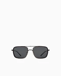 Emporio Armani - Men’s square sunglasses, Man, Black, Size: 54L