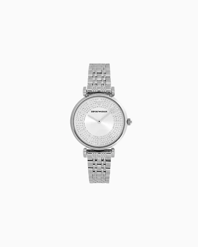 Emporio Armani - Two-Hand Stainless Steel Watch, Woman, Multicoloured, Size: TU
