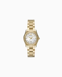 Emporio Armani -  Three-Hand Date Gold-Tone Stainless Steel Watch, Woman, Multicoloured, Size: TU