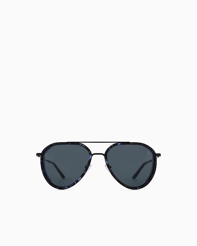 Emporio Armani - Men’s aviator sunglasses, Man, Blue, Size: 56L