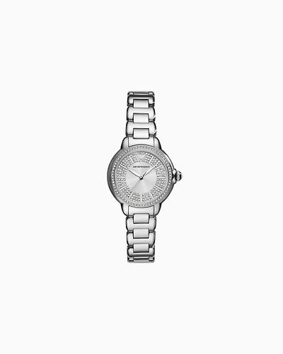 Emporio Armani -  Three-Hand Stainless Steel Watch, Woman, Multicoloured, Size: TU