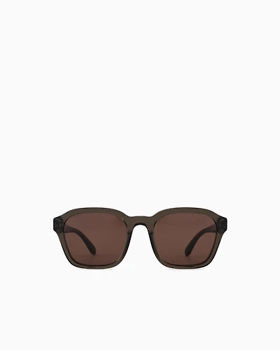 Emporio Armani - Men’s irregular-shaped sunglasses, Man, Grey, Size: 54L
