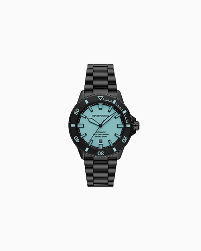 Emporio Armani -  Sea Explorer Automatic Black Stainless Steel Watch, Man, Multicoloured, Size: TU