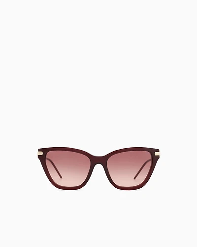 Emporio Armani - Women’s cat-eye sunglasses, Woman, Gold, Size: 54L