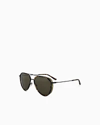 Emporio Armani - Men’s aviator sunglasses, Man, Green, Size: 56L