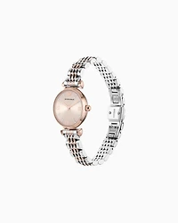 Emporio Armani - Women's Two-Hand Two-Tone Stainless Steel Watch, Woman, Multicoloured, Size: TU