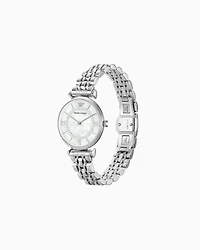 Emporio Armani - Women's Two-Hand Stainless Steel Watch, Woman, Multicoloured, Size: TU