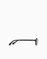 Emporio Armani - Men’s rectangular sunglasses, Man, Black, Size: 54L