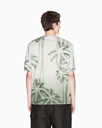 Regular fit palm tree print t-shirt
