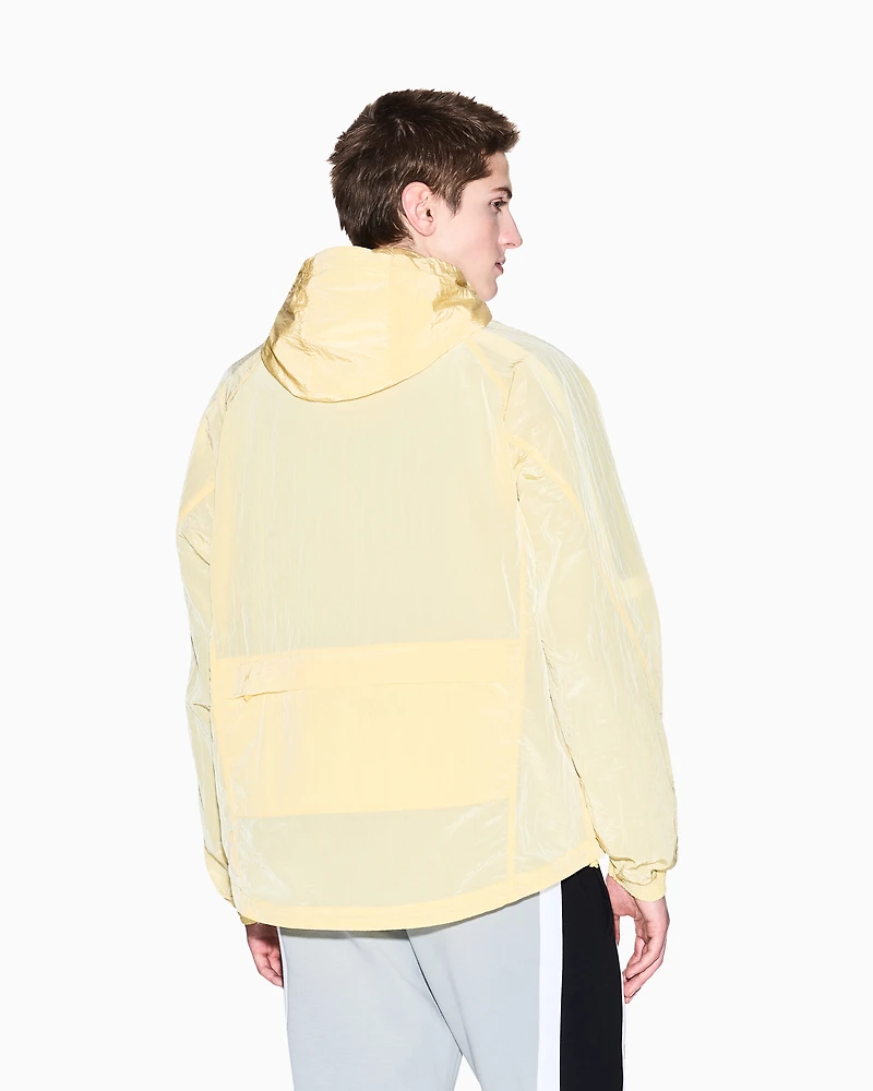 Nylon hooded blouson