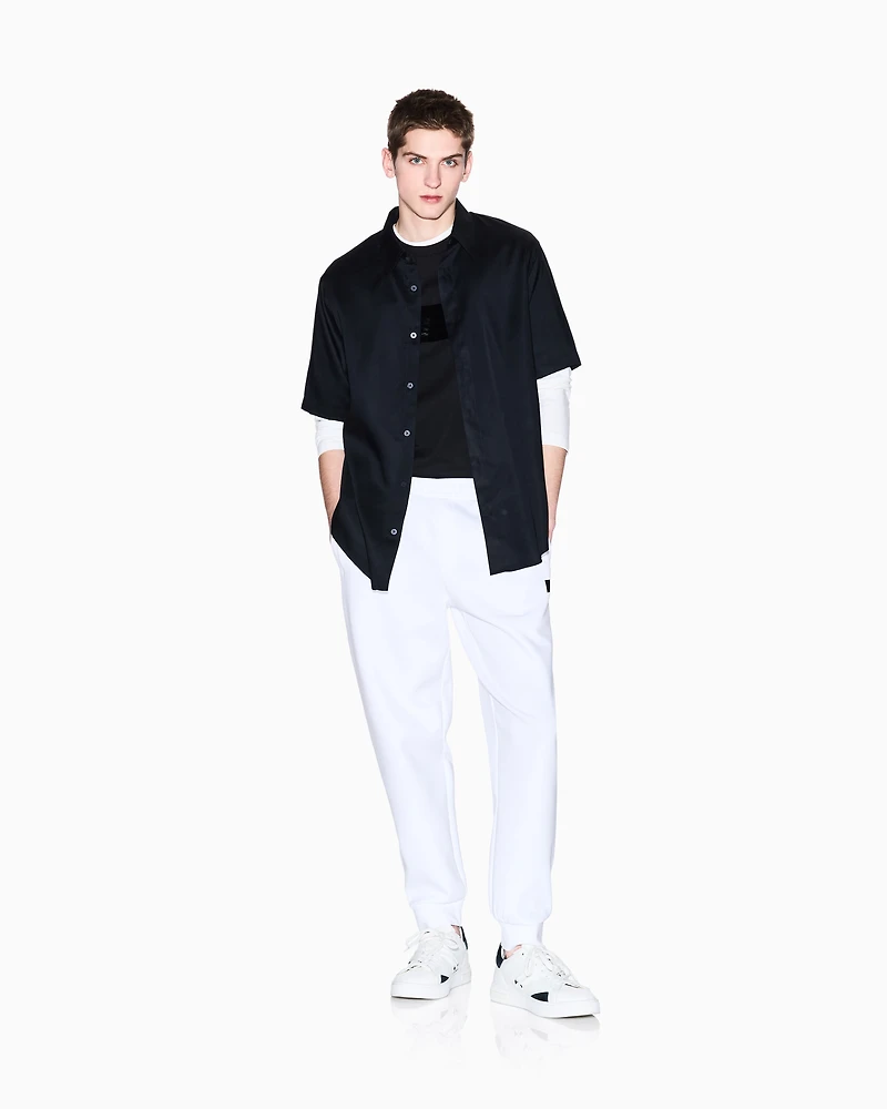 Armani Exchange -  Logo Joggers, Man, White, Size: L