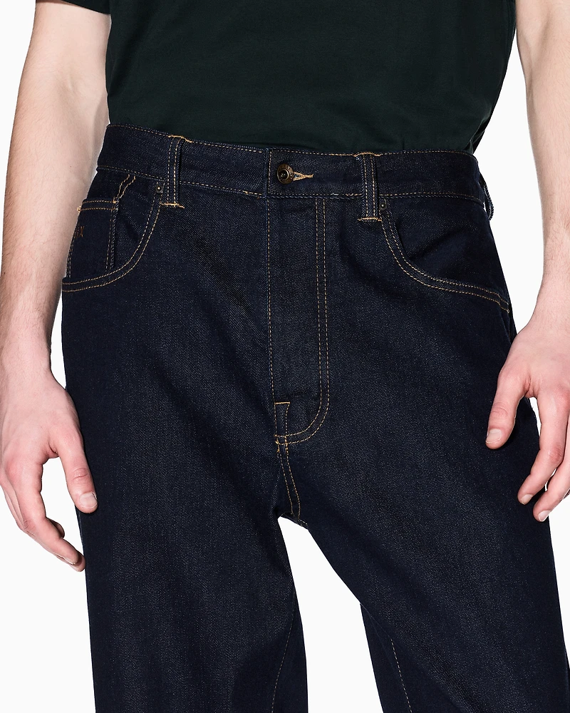 J82 loose tapered jeans cotton denim