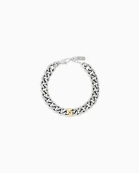 Emporio Armani - Emporio Armani Two-Tone Stainless Steel Chain Bracelet, Man, Multicoloured, Size: TU