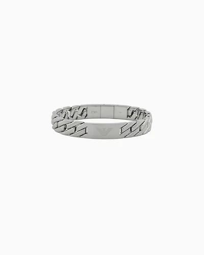 Emporio Armani - Stainless Steel Chain Bracelet, Man, Multicolored, Size: TU