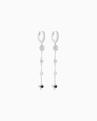 Emporio Armani -  Sterling Silver Drop Earrings, Woman, Multicoloured, Size: TU