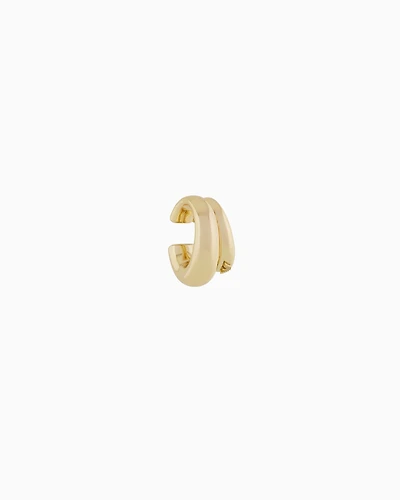 Emporio Armani -  Gold-Tone Brass Cuff Earring, Woman, Multicoloured, Size: TU
