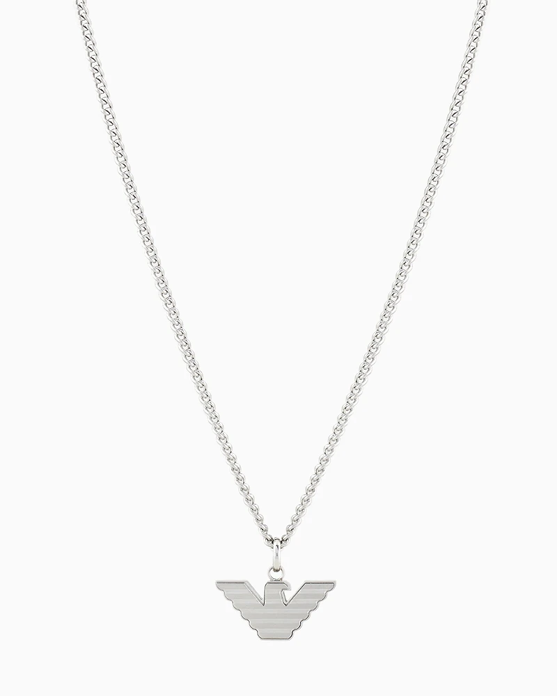 Emporio Armani - Stainless Steel Pendant Necklace, Man, Multicoloured, Size: TU