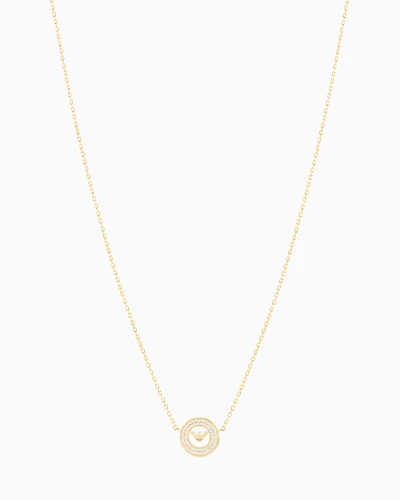 Emporio Armani -  Gold-Tone Sterling Silver Station Necklace, Woman, Multicoloured, Size: TU