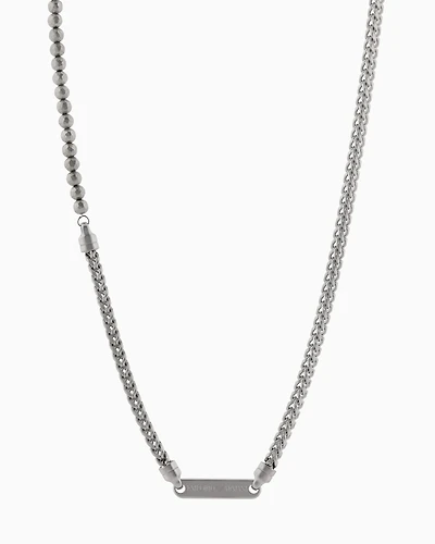 Emporio Armani -  Stainless Steel ID Necklace, Man, Multicoloured, Size: TU