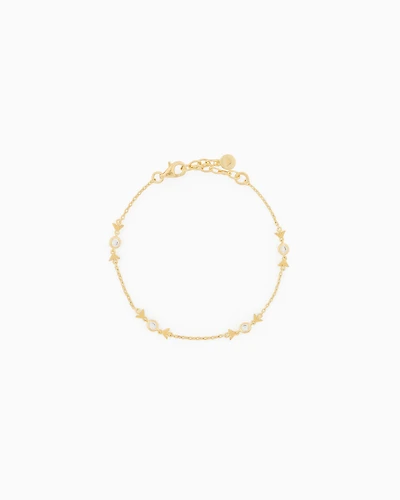 Emporio Armani -  Gold-Tone Sterling Silver Station Bracelet, Woman, Multicolored, Size: TU