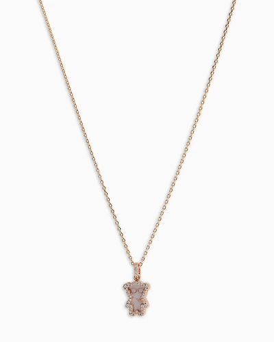 Emporio Armani - Rose Gold-Tone Brass Pendant Necklace, Woman, Multicoloured, Size: TU