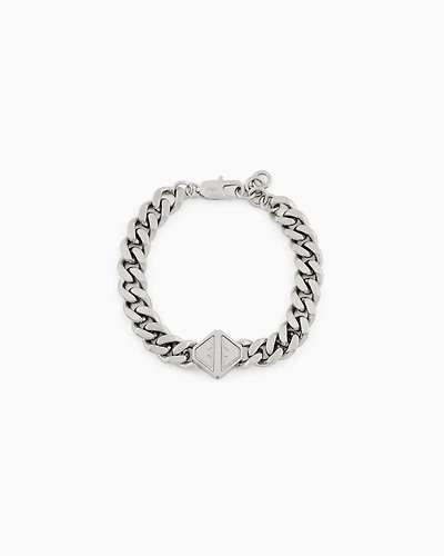 Emporio Armani -  Stainless Steel Chain Bracelet, Man, Multicoloured, Size: TU